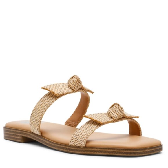 DV Dolce Vita Women's Medford Two Strap Bow Flat Sandal Size 7.5M - Picture 1 of 5
